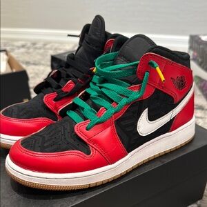Jordan Kids Sneakers - Red, Black, Green